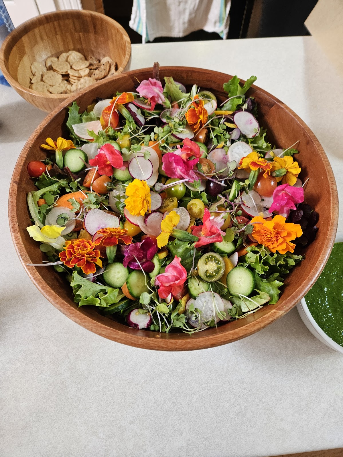 Beautiful floral lunch - nourishment